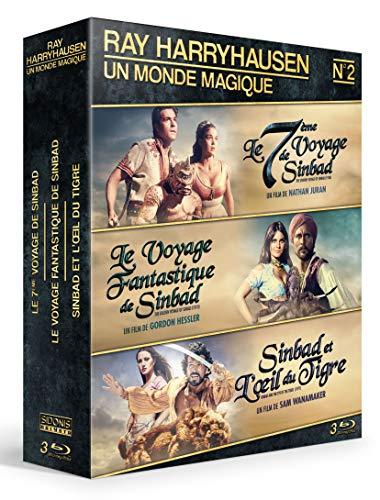 Ray harryhausen - coffret n° 2 : le 7ème voyage de sinbad + le voyage fantastique de sinbad + sinbad et l'oeil du tigre [Blu-ray] [FR Import]