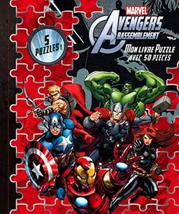 Marvel Avengers : rassemblement : mon livre puzzle avec 50 pièces