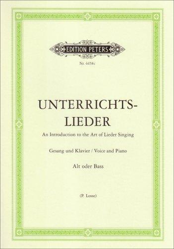 Unterrichtslieder: Eine Sammlung von 60 beliebten Liedern mit Klavierbegleitung - Ausgabe für tiefe Stimme