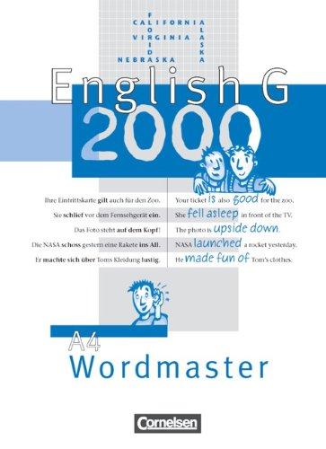 English G 2000 - Ausgabe A: English G 2000 - A4 - Wordmaster