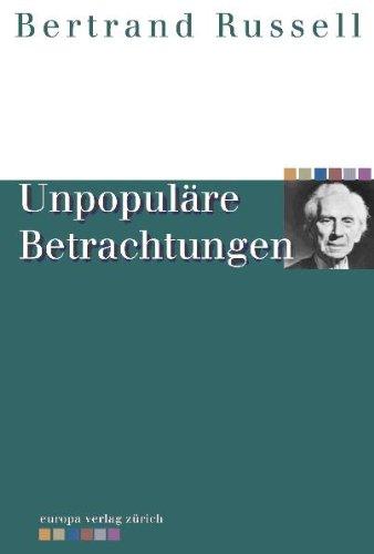 Unpopuläre Betrachtungen