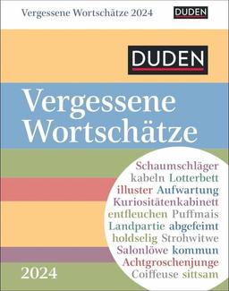 Duden Vergessene Wortschätze Tagesabreißkalender 2024