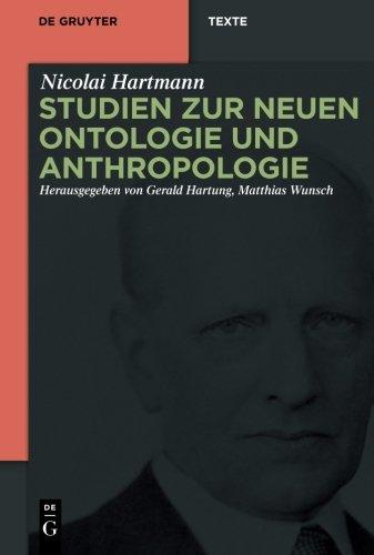 Studien zur Neuen Ontologie und Anthropologie (de Gruyter Texte)