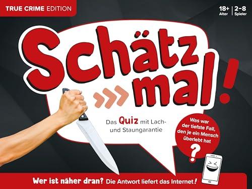 Schätz mal! True Crime Edition: Das Quiz mit Lach- und Staungarantie | Ab 18 Jahre | 2-8 Spieler