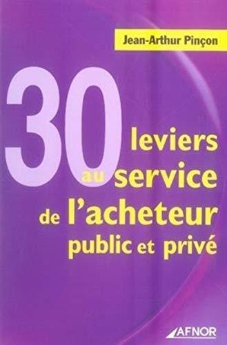 30 leviers au service de l'acheteur public et privé