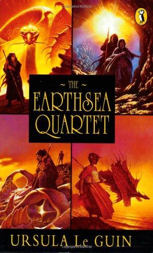 The Earthsea Quartet: "A Wizard Of Earthsea"; "The Tombs of Atuan"; "The Farthest Shore"; "Tehanu" (Puffin Books)