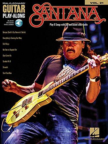 Guitar Play-Along Volume 21: Santana (Book/Online Audio) (Hal-Leonard Guitar Play-Along, Band 21)