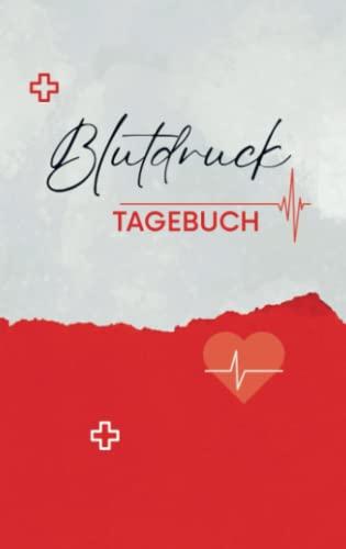 Blutdruck Tagebuch 1 Jahr: Einfacher Blutdruckpass zum Eintragen der täglichen Messwerte. Übersichtlich & kompakt.