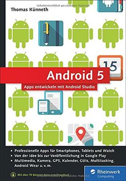 Android 5: Apps entwickeln mit Android Studio