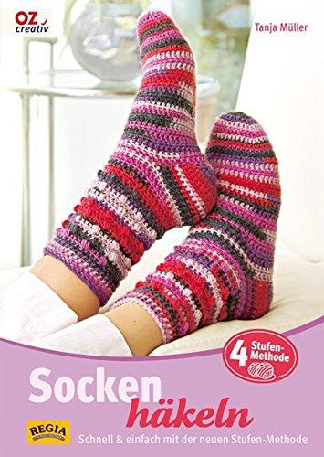 Socken häkeln: Schnell & einfach mit der neuen Stufen-Methode