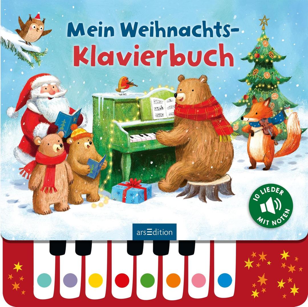 Mein Weihnachts-Klavierbuch: Lieblingslieder zum Selberspielen, interaktives Sound-Buch für Kinder ab 3 Jahren