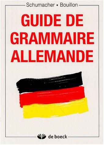 Guide de grammaire allemande (Dbu Sciences Hu)