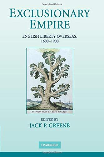 Exclusionary Empire: English LIberty Overseas, 1600-1900