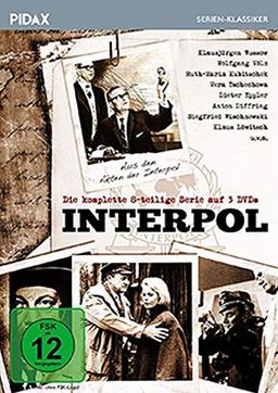 Interpol / Die komplette Serie mit 8 spannenden Kriminalfällen aus den Akten der Interpol mit absoluter Starbesetzung (Pidax Serien-Klassiker) [3 DVDs]