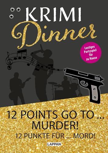 Interaktives Krimi-Dinner-Buch: 12 points go to murder!: 12 Punkte für Mord! | Krimi-Rollenspiel zum Eurovision Song Contest für 6-8 Personen mit Einladungen, Tischkarten uvm.