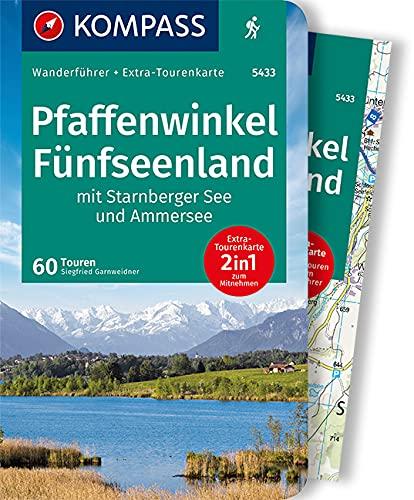 KOMPASS Wanderführer Pfaffenwinkel, Fünfseenland, Starnberger See, Ammersee: Wanderführer mit Extra-Tourenkarte 1:60.000, 60 Touren, GPX-Daten zum Downloaden