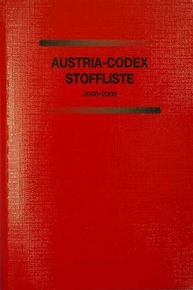 Austria-Codex, Stoffliste