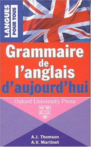 Grammaire de l'anglais d'aujourd'hui