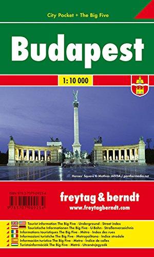 Freytag Berndt Stadtpläne, Budapest, City Pocket + The Big Five, wasserfest - Maßstab 1:10 000