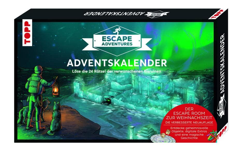 Escape Adventures Adventskalender - Die verwunschenen Eisruinen: Rätsel für 24 Tage - mit geheimnisvollen Objekten und digitalen Extras - ab 10 Jahren - verbesserte Neuauflage