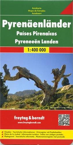 Freytag Berndt Autokarten, Pyrenäenländer (AND, F, E) - Maßstab 1:400 000