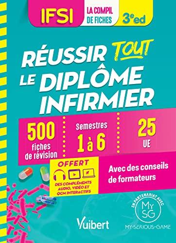 IFSI, la compil de fiches : réussir tout le diplôme infirmier : semestres 1, 2, 3, 4, 5 et 6, 26 UE, + de 500 fiches de révision