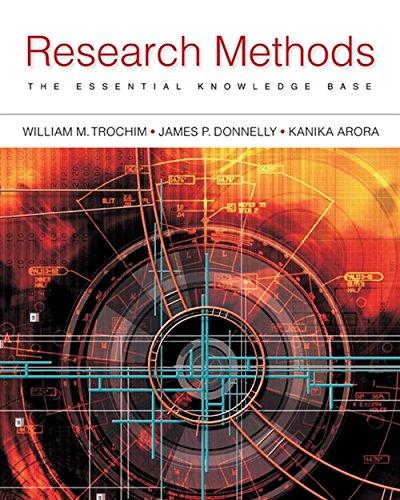 Research Methods: The Essential Knowledge Base (Mindtap Course List)