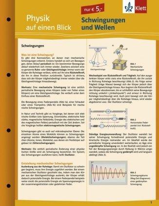 Physik auf einen Blick: Schwingungen und Wellen