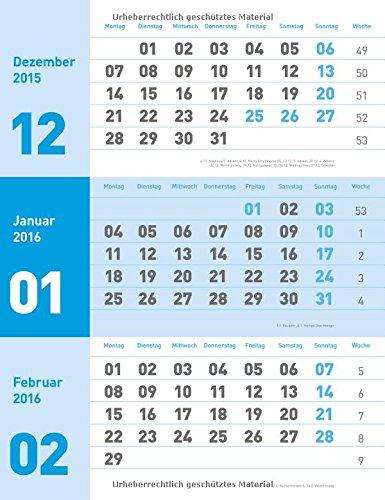 times&more 3-Monatsplaner neutral 2016