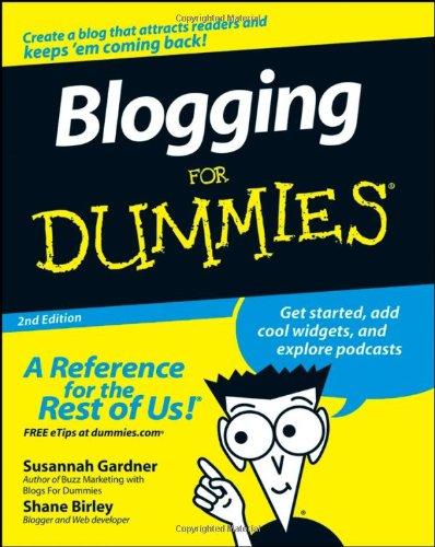 Blogging For Dummies (For Dummies (Computers))