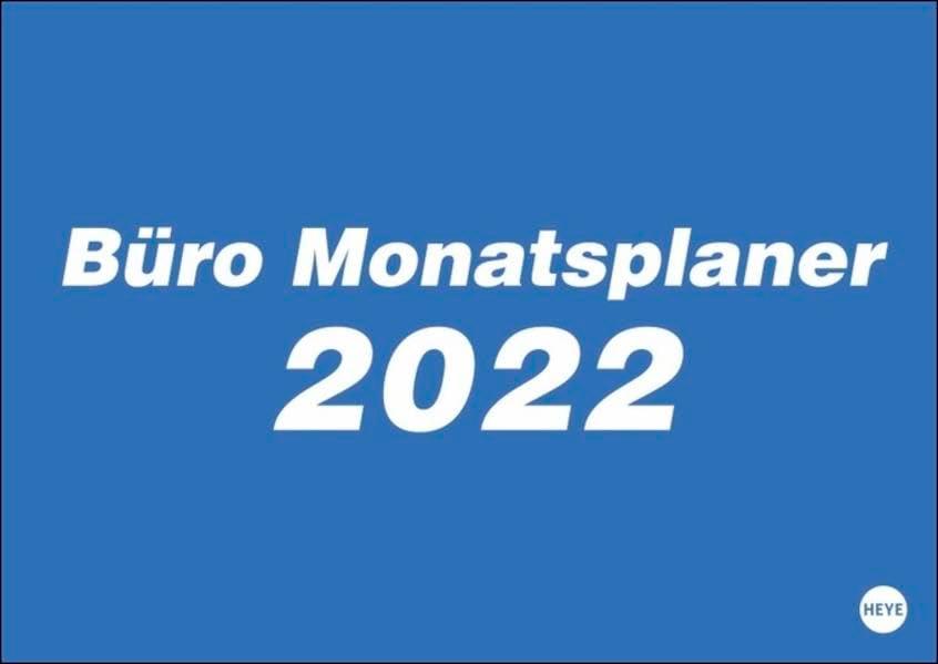 Büro Monatsplaner Kalender 2022