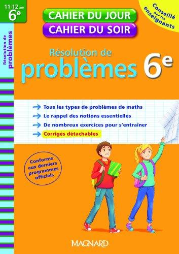 Résolution de problèmes 6e, 11-12 ans