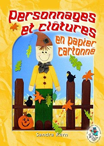 Personnages et clôtures en papier cartonné