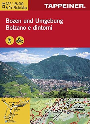 KOKA123 Kombinierte Wanderkarte Bozen und Umgebung - GPS kompatibel - Maßstab 1:25.000 (Kombinierte Sommer-Wanderkarten Südtirol)