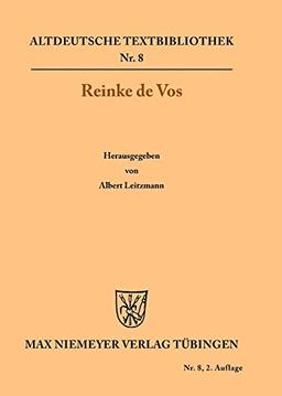 Reinke de Vos (Altdeutsche Textbibliothek, 8, Band 8)