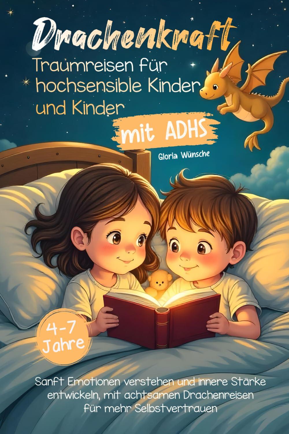 Drachenkraft: Traumreisen für hochsensible Kinder und Kinder mit ADHS – Sanft Emotionen verstehen und innere Stärke entwickeln, mit achtsamen Drachenreisen für mehr Selbstvertrauen (4-7 Jahre)