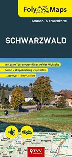 FolyMaps Karte Schwarzwald 1:250 000: Straßen- und Tourenkarte