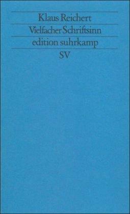 Vielfacher Schriftsinn: Zu »Finnegans Wake« (edition suhrkamp)