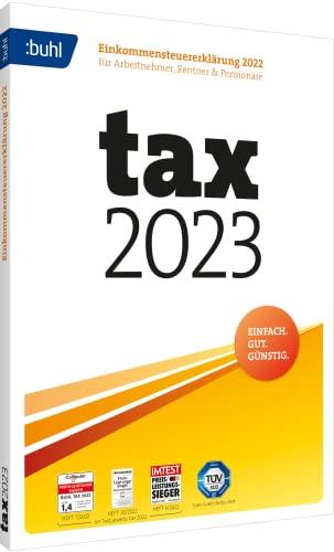 Tax 2023 DVD Box (für Steuerjahr 2022): Einkommensteuererklärung 2022 für Arbeitnehmer, Rentner und Pensionäre (Buhl Finance)