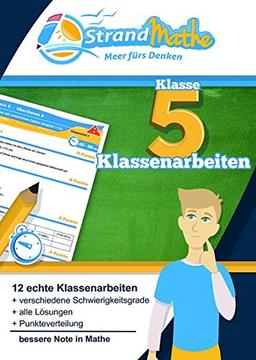 Mathematik Klassenarbeitstrainer Klasse 5 - StrandMathe: Wissen prüfen, mit Lösungen vergleichen und mit Noten bewerten