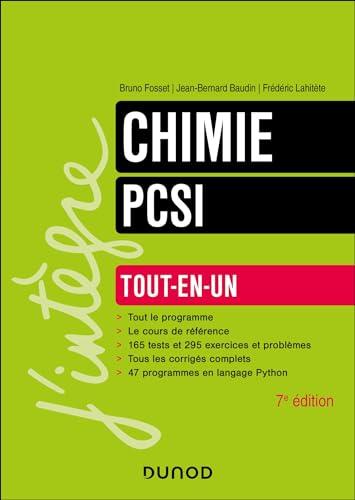 Chimie PCSI : tout-en-un