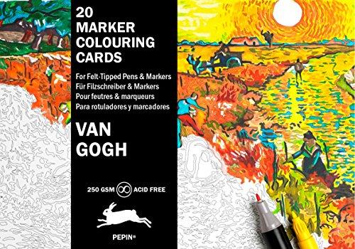 Van Gogh: 20 Marker Colouring Cards (Marker Colouring Sheets Book)