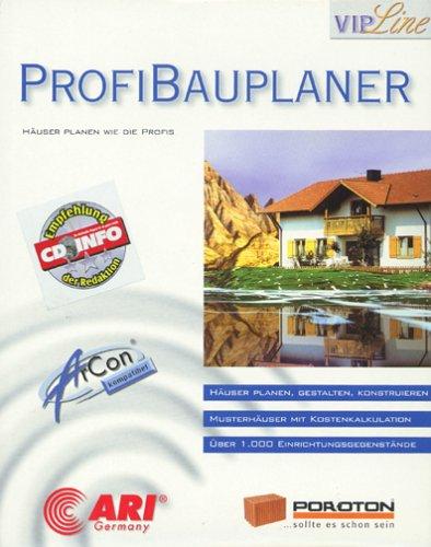 ProfiBauplaner, 1 CD-ROM Häuser planen, gestalten, konstruieren. Musterhäuser mit Kostenkalkulation. Über 1.000 Einrichtungsgegenstände. Für Windows 95/98