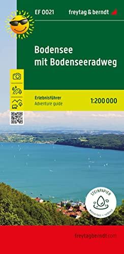 Bodensee mit Bodensee-Radweg, Erlebnisführer 1:200.000, freytag & berndt, EF 0021: Freizeitkarte mit touristischen Infos auf Rückseite, wetterfest und reißfest. (Erlebnisführer: EF)