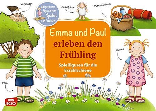 Emma und Paul erleben den Frühling. Spielfiguren für die Erzählschiene. Ausgestanzte Figuren zum Spielen und Erzählen (Emma-und-Paul-Spielfiguren für die Erzählschiene)