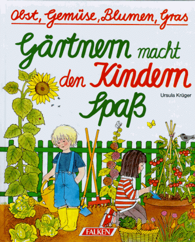 Gärtnern macht den Kindern Spaß. Obst, Gemüse, Blumen, Gras.