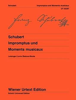 Impromptus und Moments Musicaux: Nach den Quellen hrsg. von Ulrich Leisinger, Hinweise zur Interpretation von Robert D. Levin, Fingersätze von Paul Badura-Skoda. Klavier. (Wiener Urtext Edition)