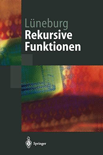 Rekursive Funktionen (Springer-Lehrbuch) (German Edition)