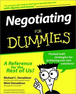 Negotiating for Dummies (For Dummies (Lifestyles Paperback))