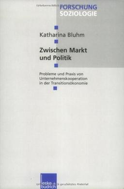 Zwischen Markt und Politik: Probleme und Praxis von Unternehmenskooperationen in der Transitionsökonomie (Forschung Soziologie)